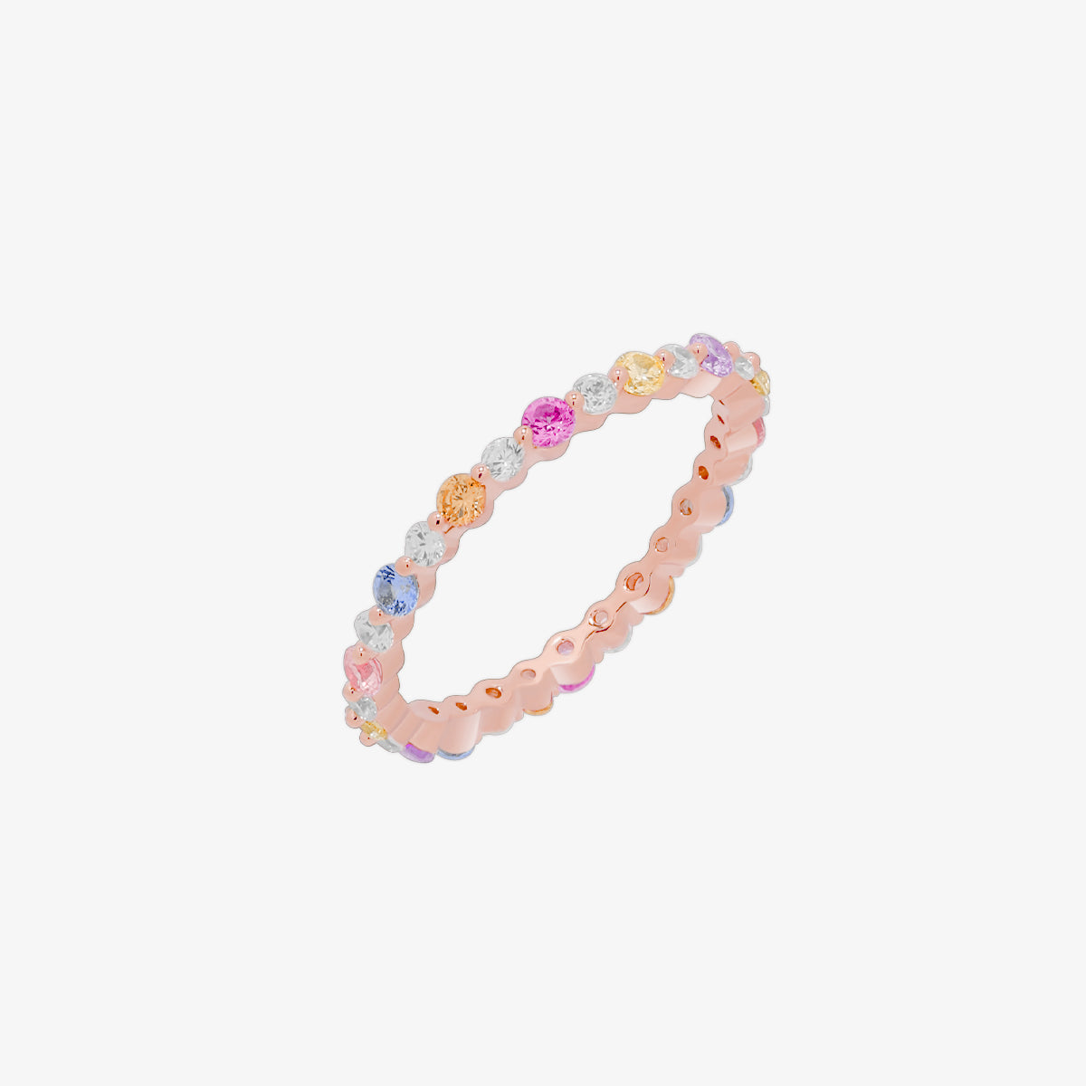 Colourful band ring